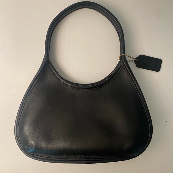 Vintage Coach 9027 Mini Ergo Black Leather Purse Bag Adorable! - Picture 9 of 11